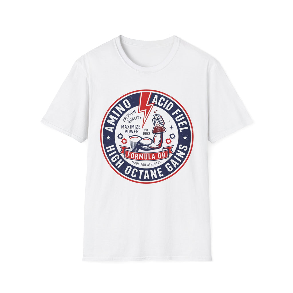 Amino Acid Fuel: High Octane Gains Retro Gym Tee