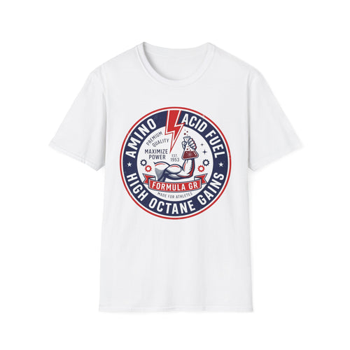 Amino Acid Fuel: High Octane Gains Retro Gym Tee