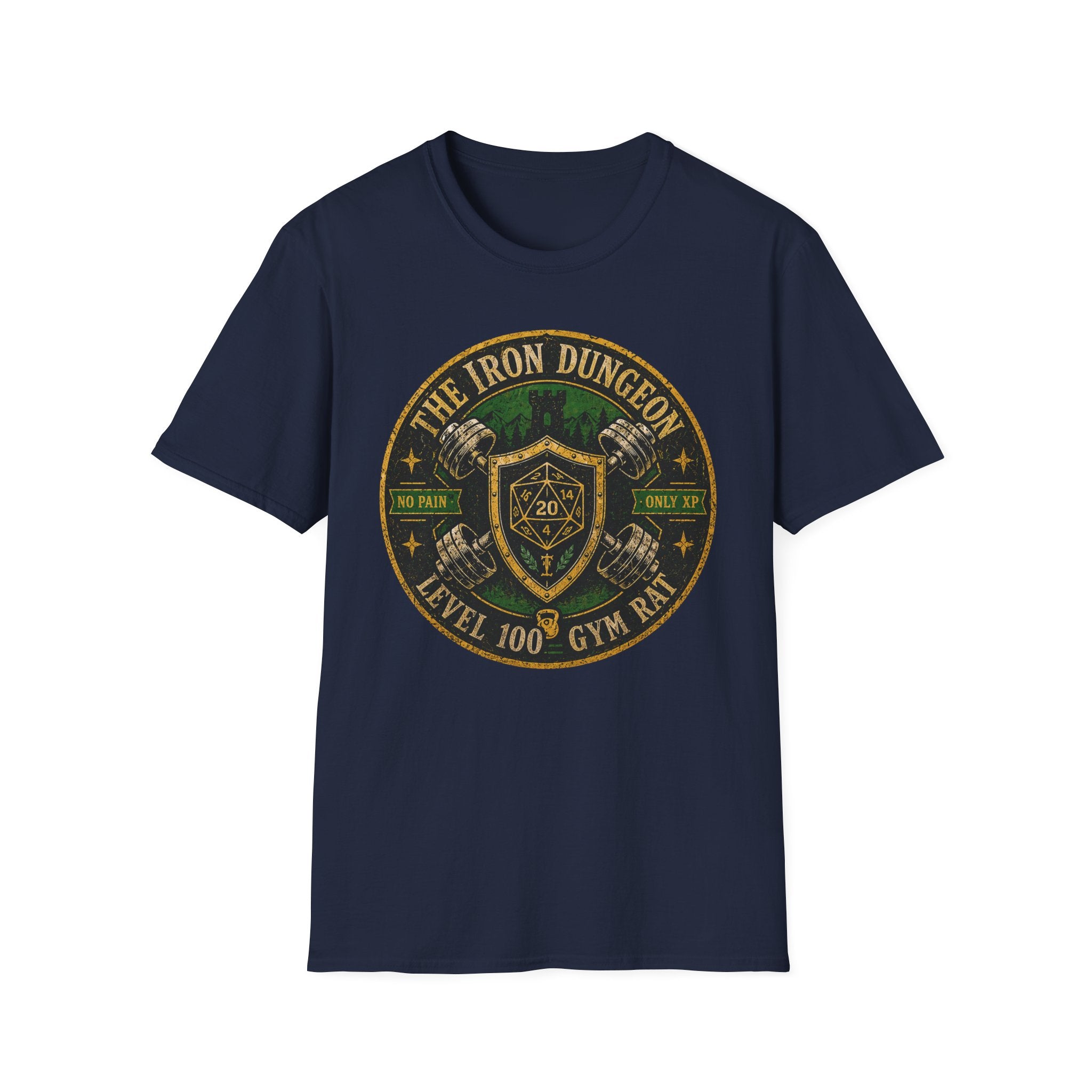 "The Iron Dungeon" Level 100 Gym Rat Tee