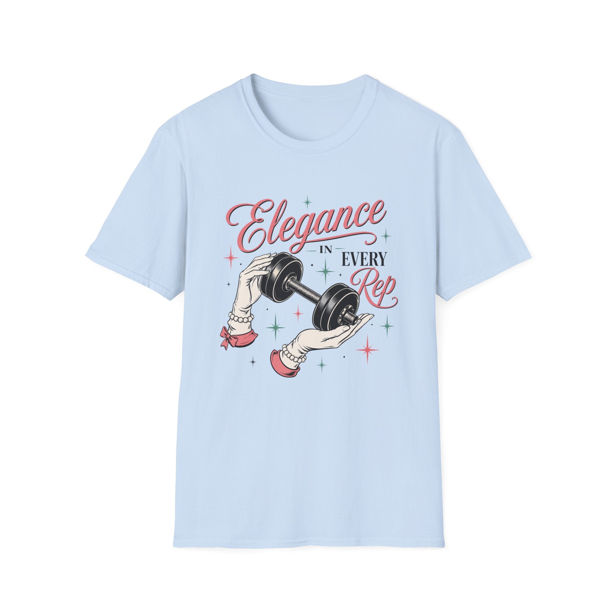 Elegance in Every Rep — Feminine Weightlifting Gym Tee