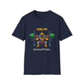 Level Up Gaining XP Daily - Gamer Gym Tee