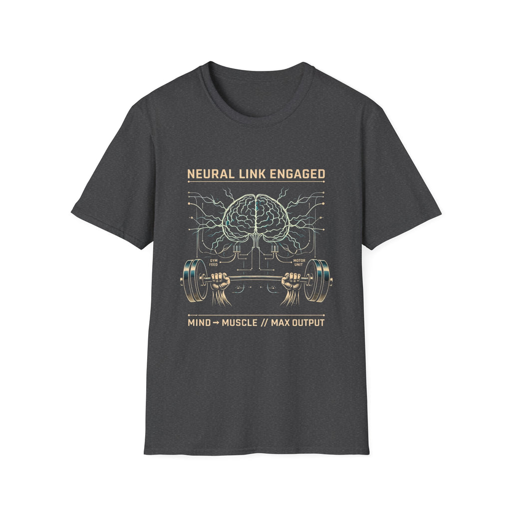 Neural Link Engaged — Mind + Muscle Gym Tee
