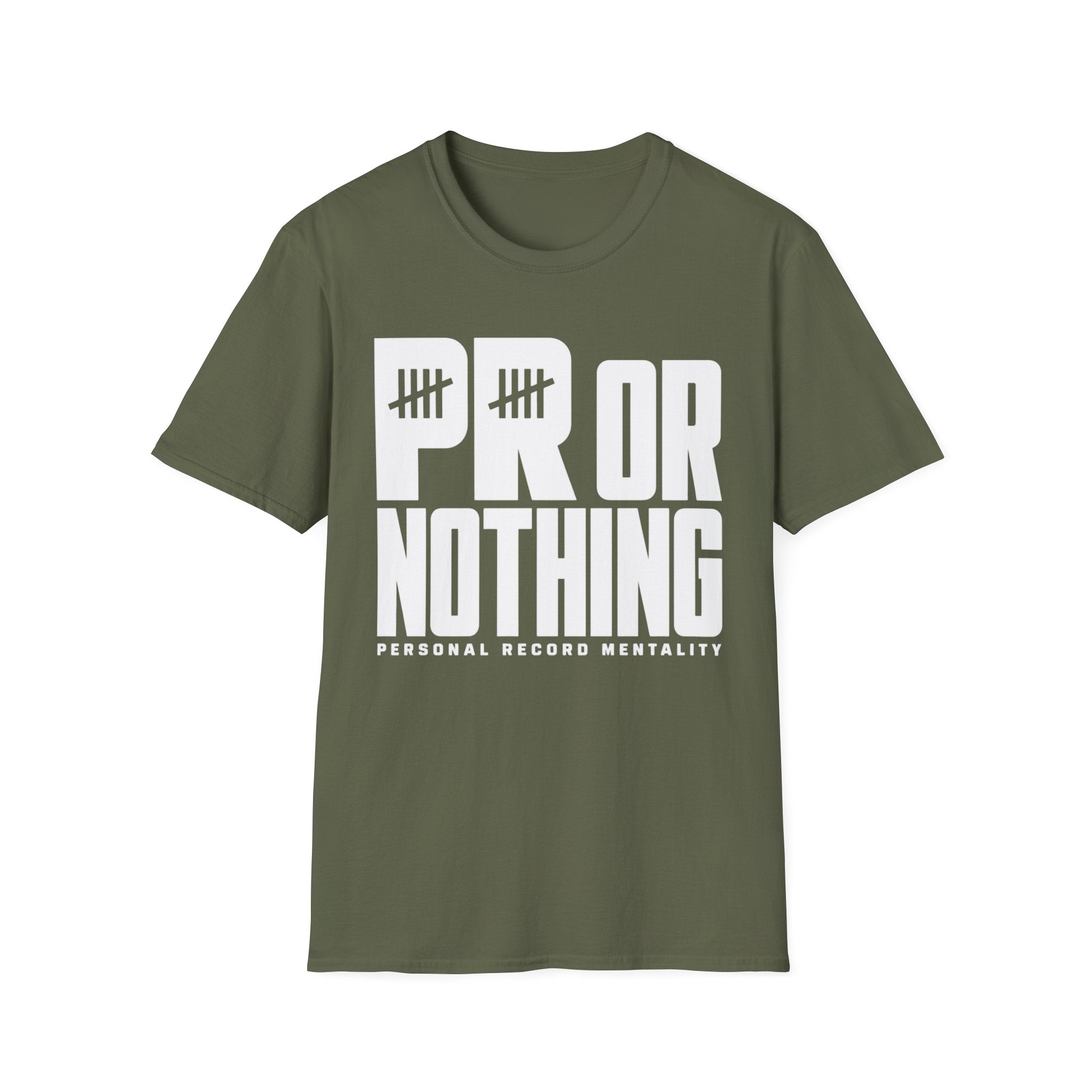 PR or Nothing – Personal Record Mentality Fitness Tee