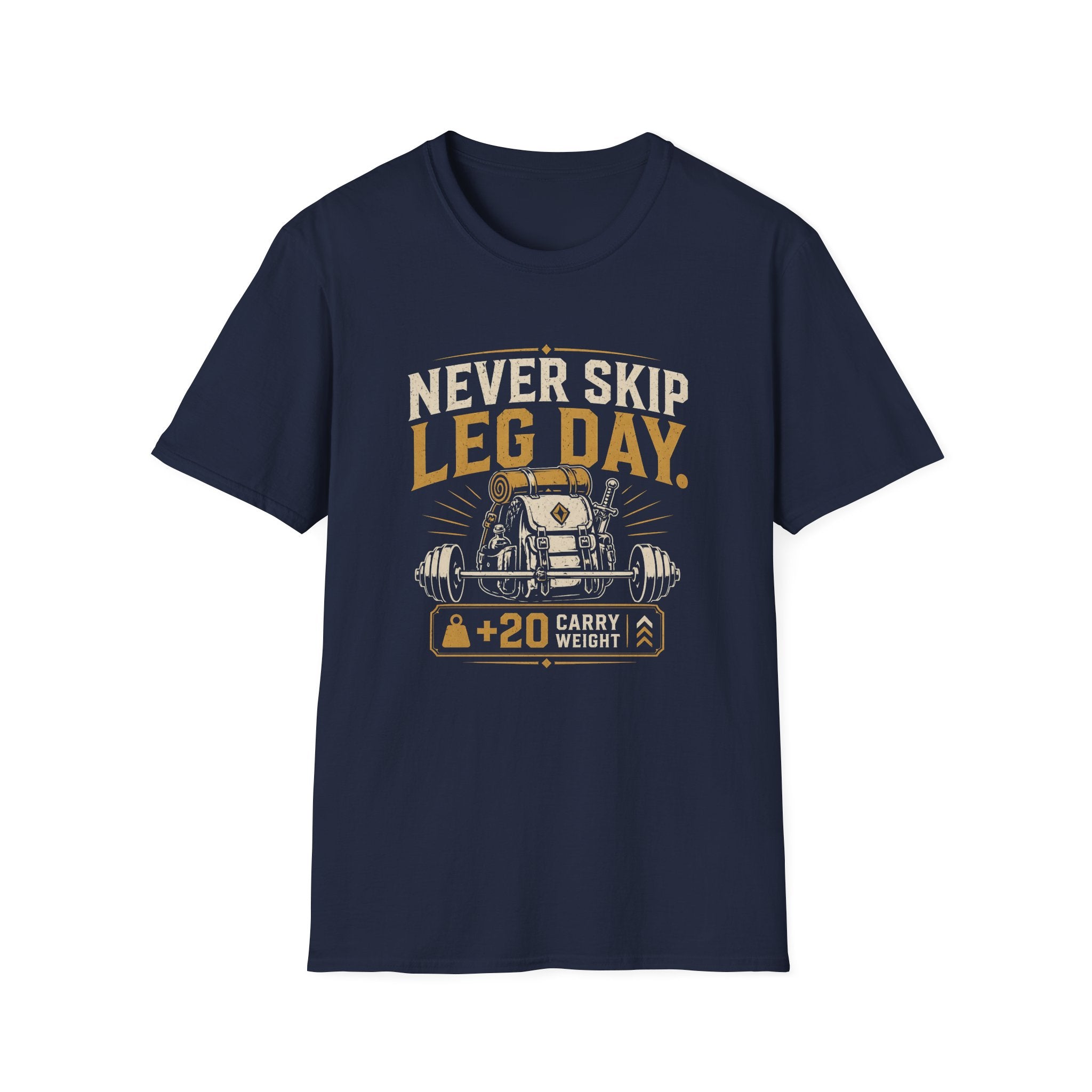 Never Skip Leg Day Gym Workout Tee