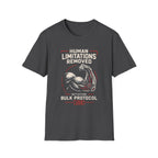 Human Limitations Removed: Initiating Bulk Protocol Fitness Tee