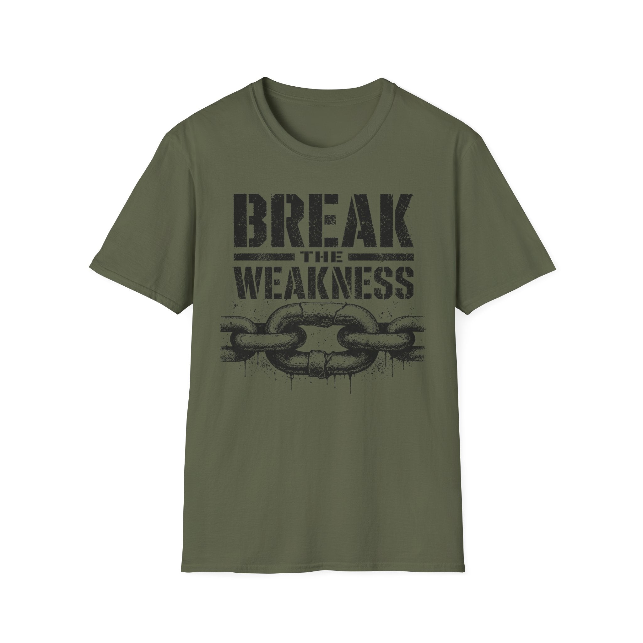 Break the Weakness - Motivational Fitness Graphic Tee